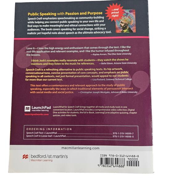 Speech Craft By Joshua Gunn Public Speaking Help Book Communications Softcover - Picture 3 of 4